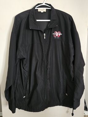 Yamaha Black Lightweight Zip-Front Jacket with Red Logo Large